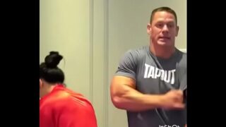 john cena and Nikki Bella celebration 500K